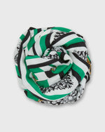 Load image into Gallery viewer, Labyrinthe Square Scarf in Green
