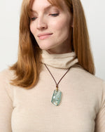 Load image into Gallery viewer, Vetri Cord Necklace in Aqua