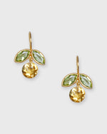 Load image into Gallery viewer, Apple Earrings in Peridot/Citrine