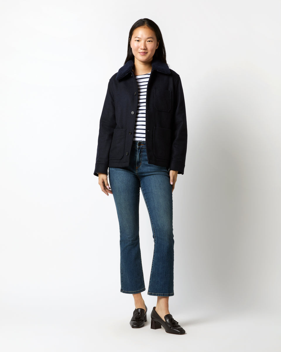 New Julia Jacket in Dark Blue | Shop Ann Mashburn