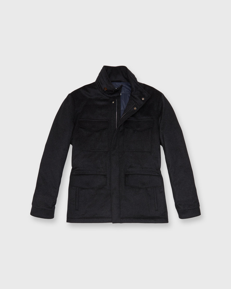 Kili Uno Coat in Navy/Heather Charcoal | Shop Sid Mashburn