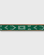 Load image into Gallery viewer, 1.25" African Beaded Belt in Green Village