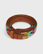 Load image into Gallery viewer, 1" African Fully Beaded Belt in Multi Arrow