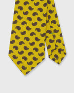 Load image into Gallery viewer, Silk Print Tie in Straw/Brown/Red Paisley