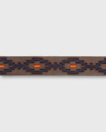 Load image into Gallery viewer, 1 1/8" Polo Belt in Navy/Persimmon Medium Brown Leather
