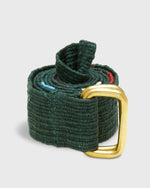 Load image into Gallery viewer, Hand-Loomed D-Ring Belt in Forest/Pink Tribal