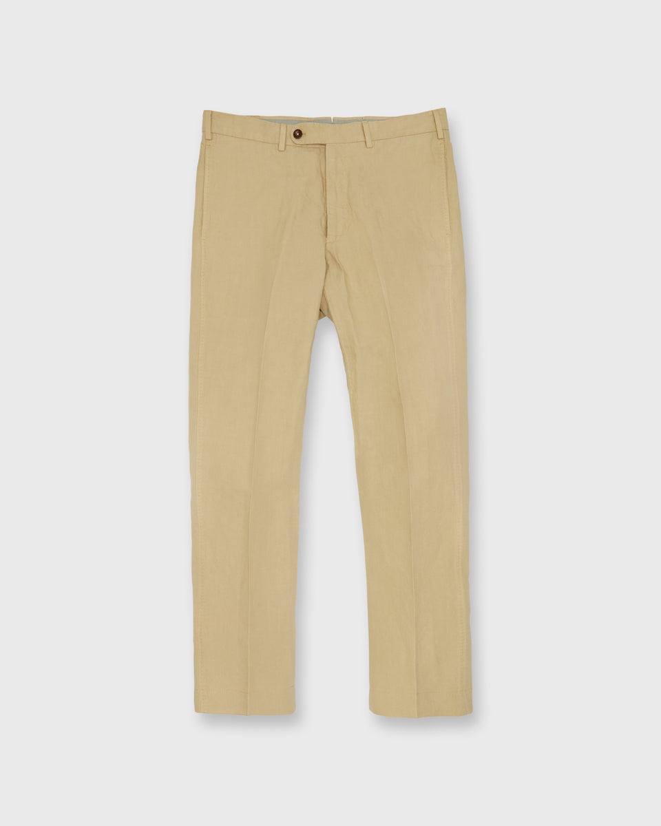 Sport Trouser in Khaki Canapa Canvas | Shop Sid Mashburn