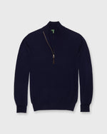 Load image into Gallery viewer, Half-Zip Sweater in Navy Escorial Wool