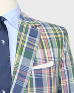 Load image into Gallery viewer, Butcher Jacket in Blue/Green/Orchid Plaid Madras