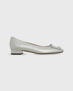 Load image into Gallery viewer, Buckle Shoe in Silver Leather