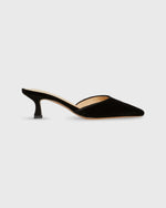 Load image into Gallery viewer, Heeled Mule in Black Velvet
