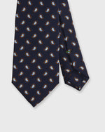 Load image into Gallery viewer, Silk Print Tie in Navy/Tobacco/Sky Paisley