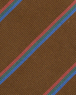 Load image into Gallery viewer, Silk Woven Tie in Havana/Blue/Green/Multi Stripe