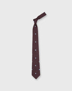 Load image into Gallery viewer, Silk Club Tie in Oxblood/Sky Shield