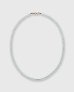 Load image into Gallery viewer, Tiny Beaded 14K Gold Necklace in Aquamarine