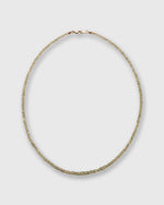 Load image into Gallery viewer, Tiny Beaded 14K Gold Necklace in Green Sapphire