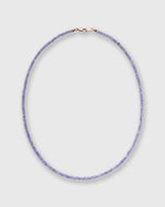 Load image into Gallery viewer, Tiny Beaded 14K Gold Necklace in Tanzanite