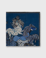 Load image into Gallery viewer, Western Square Scarf in Blue