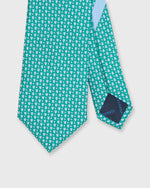 Load image into Gallery viewer, Silk Print Tie in Green/Blue Ping Pong