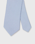 Load image into Gallery viewer, Silk Print Tie in Light Blue Owl