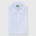 Load image into Gallery viewer, Made-to-Measure Shirt in Blue Stripe End-On-End