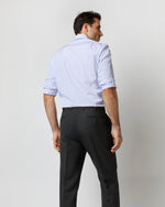 Load image into Gallery viewer, Spread Collar Dress Shirt in Blue Stripe End-On-End