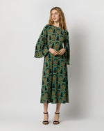 Load image into Gallery viewer, Sorella Dress in Green Herald Flowy Jersey