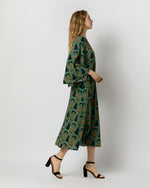Load image into Gallery viewer, Sorella Dress in Green Herald Flowy Jersey