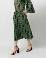 Load image into Gallery viewer, Sorella Dress in Green Herald Flowy Jersey