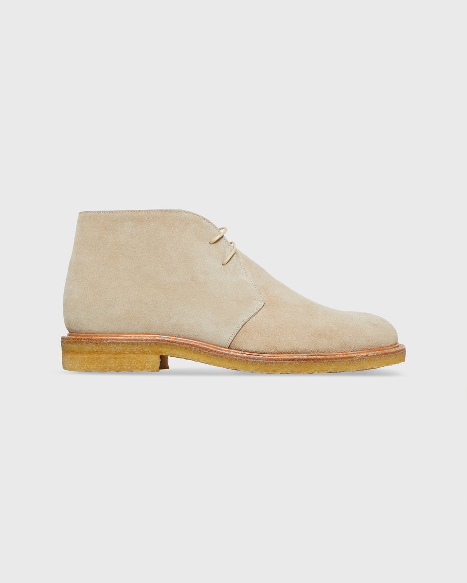 Sid Mashburn Chukka Boots 10 Brown Taupe Suede Moc Toe Lace Up Ankle Casual Chukka Boot in Chocolate Suede | Shop Sid Mashburn main image 3