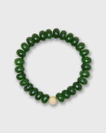 Load image into Gallery viewer, Semi Precious Beaded Bracelet in Dark Green Monochrome