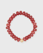 Load image into Gallery viewer, Semi Precious Beaded Bracelet in Raspberry Monochrome