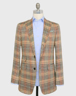 Load image into Gallery viewer, Virgil No. 2 Jacket in Wheat/Melon/Lovat Plaid Linen Hopsack