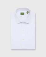 Load image into Gallery viewer, Spread Collar Dress Shirt in Pink/Blue Hairline Stripe Poplin