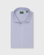 Load image into Gallery viewer, Spread Collar Sport Shirt in Green/Lavender Tattersall Poplin