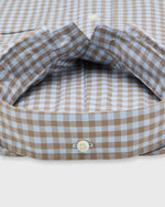 Load image into Gallery viewer, Button-Down Sport Shirt in Sky/Brown Gingham Poplin