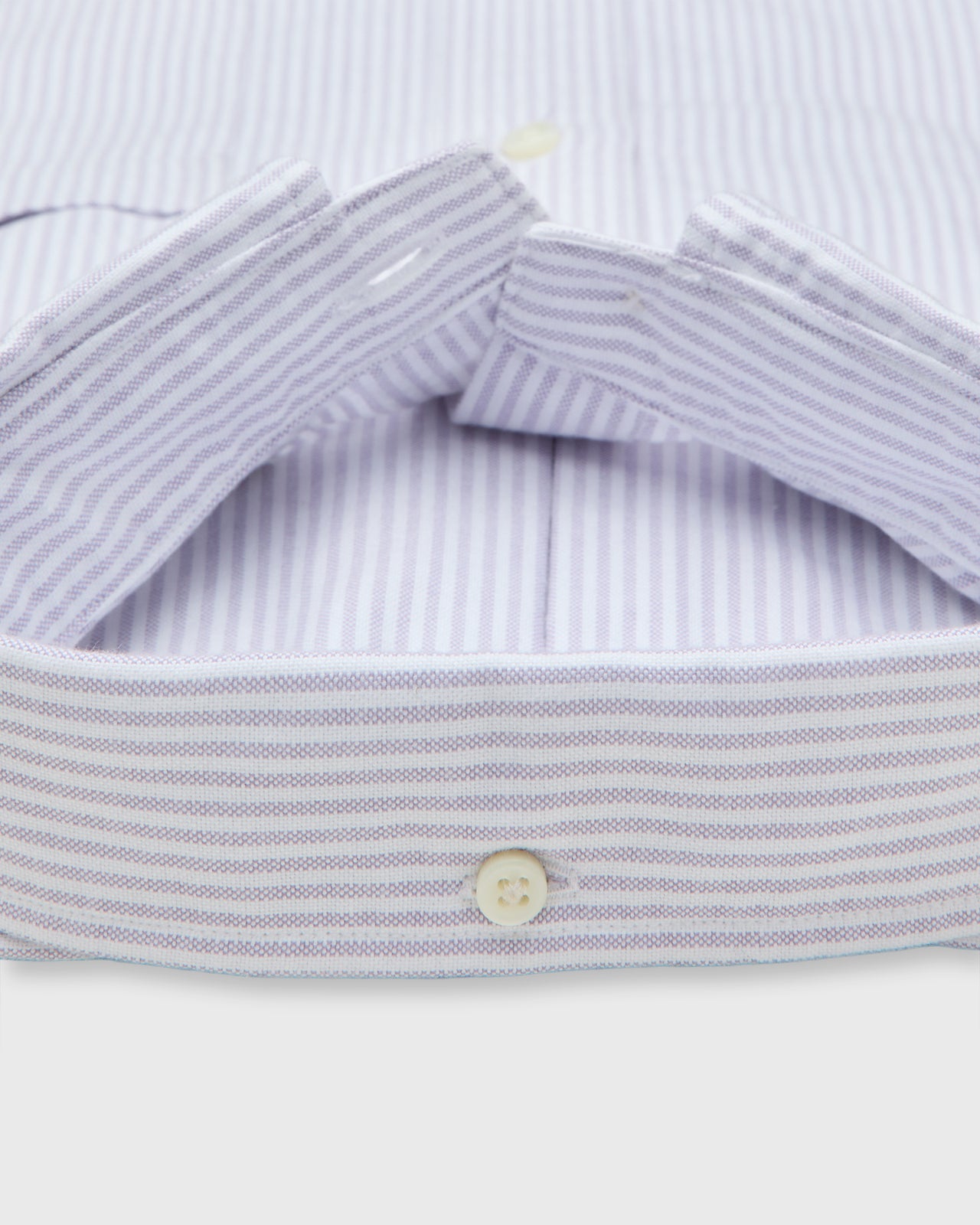 Button-Down Sport Shirt in Lavender University Stripe Oxford