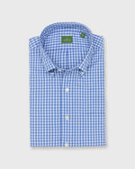 Load image into Gallery viewer, Button-Down Sport Shirt in Blue/Sky Gingham Lightweight Oxford