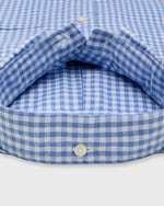 Load image into Gallery viewer, Button-Down Sport Shirt in Blue/Sky Gingham Lightweight Oxford