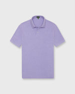 Load image into Gallery viewer, Court Polo in Heather Lavender Pima Pique
