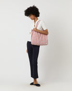 Load image into Gallery viewer, Reusable Tote Bag in Pink/Multi Freya Daisy Liberty Fabric