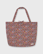 Load image into Gallery viewer, Reusable Tote Bag in Pink/Orange Dazzle Liberty Fabric