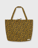 Load image into Gallery viewer, Reusable Tote Bag in Yellow/Blue/Brown Star Anise Liberty Fabric
