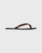 Load image into Gallery viewer, Thong Sandal in Brown Leather