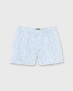 Load image into Gallery viewer, Button-Front Boxer Short in Pale Blue D'Anjo Sky Liberty Fabric