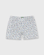 Load image into Gallery viewer, Button-Front Boxer Short in Blue Multi Ocean Isle Liberty Fabric