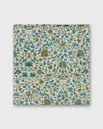 Load image into Gallery viewer, Cotton Print Pocket Square in Green Multi Imran Liberty Fabric