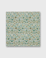 Load image into Gallery viewer, Cotton Print Pocket Square in Green Multi Imran Liberty Fabric