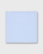 Load image into Gallery viewer, Hand-Rolled Cotton Print Pocket Square in Blue Dot
