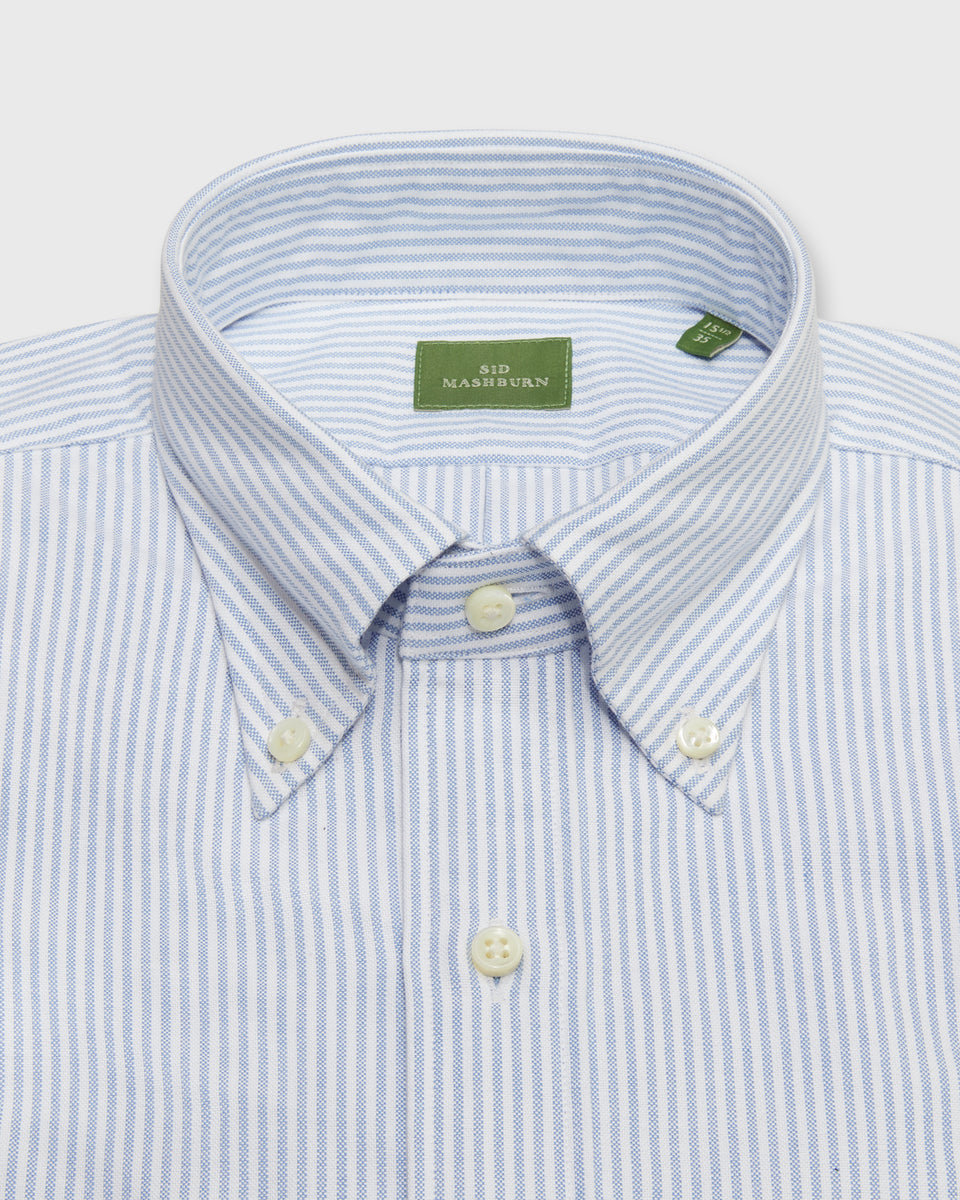 Button-Down Dress Shirt in Blue University Stripe Oxford | Shop